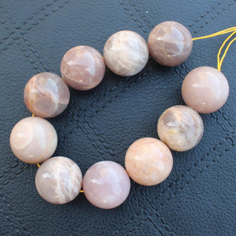

Crystal 10pcs 20mm Natural Sunston Round Beads 100% Natural SunStone Guarantee Jewelry Making Beads