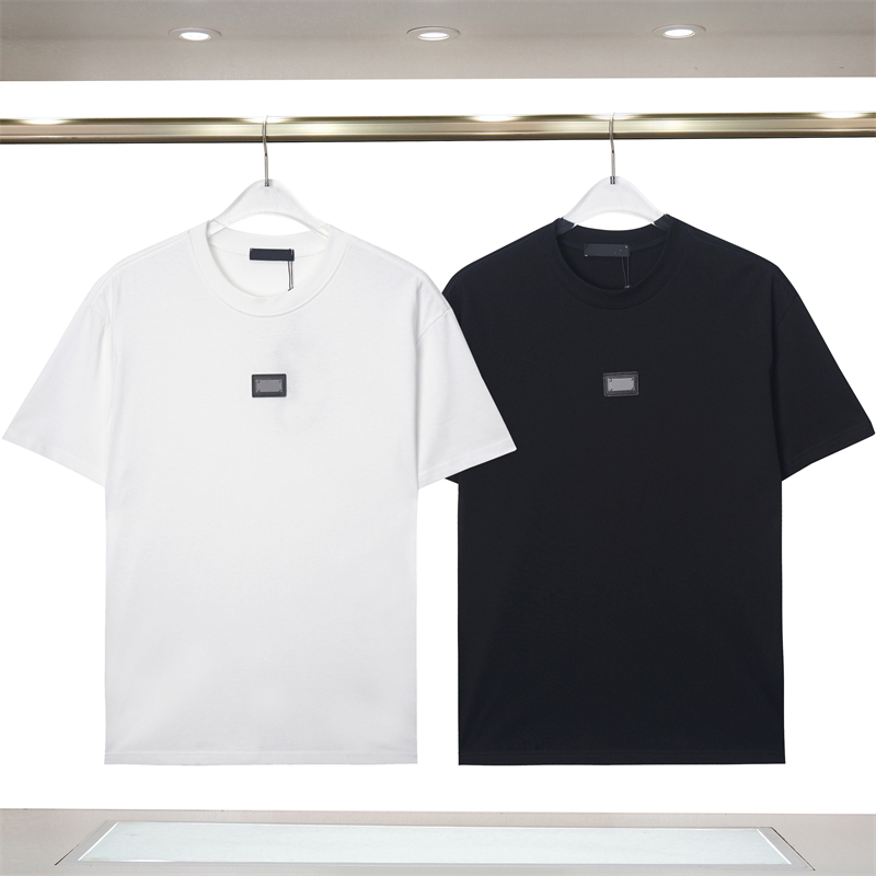 

mens tshirt DG tee Summer New Designer Chest Car Badge Logo Design Letter Logo Printed Cotton Short Sleeve Shirt Round Neck Casual Fashion Top S-3XL YY, Black1