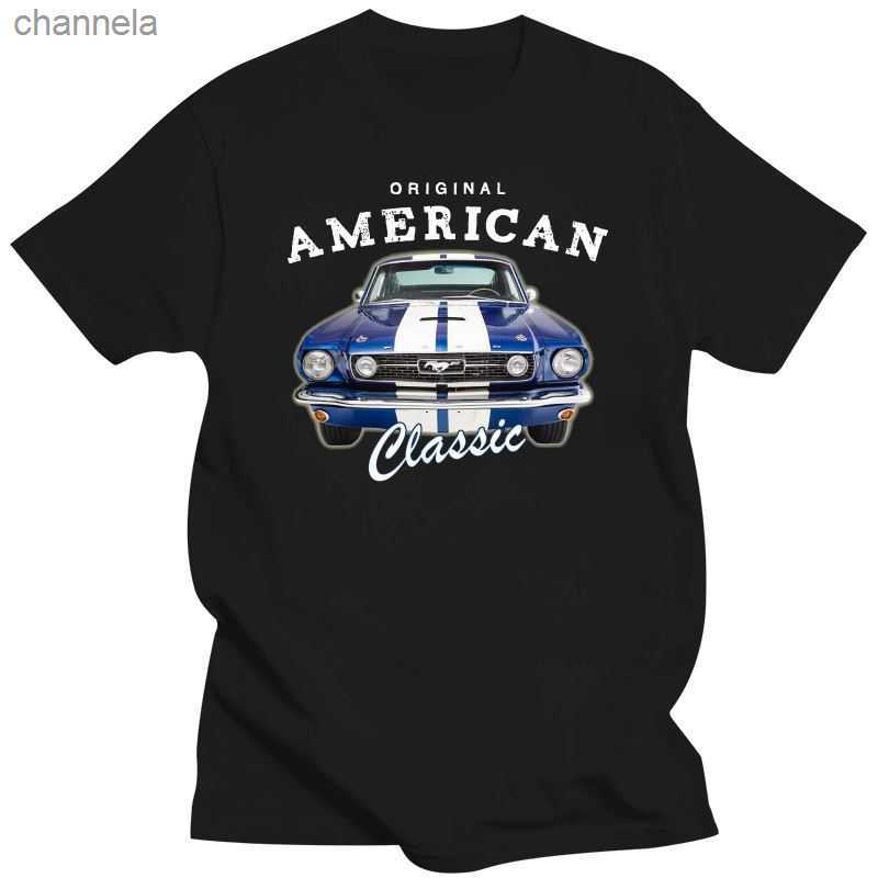 

Men's T-Shirts Mens Clothing Hot Sale T-Shirt Free Shiping Mustang American Summer Muscle Car Size S-5X Leisure Spring Tshirt Man Lo, Whitemen