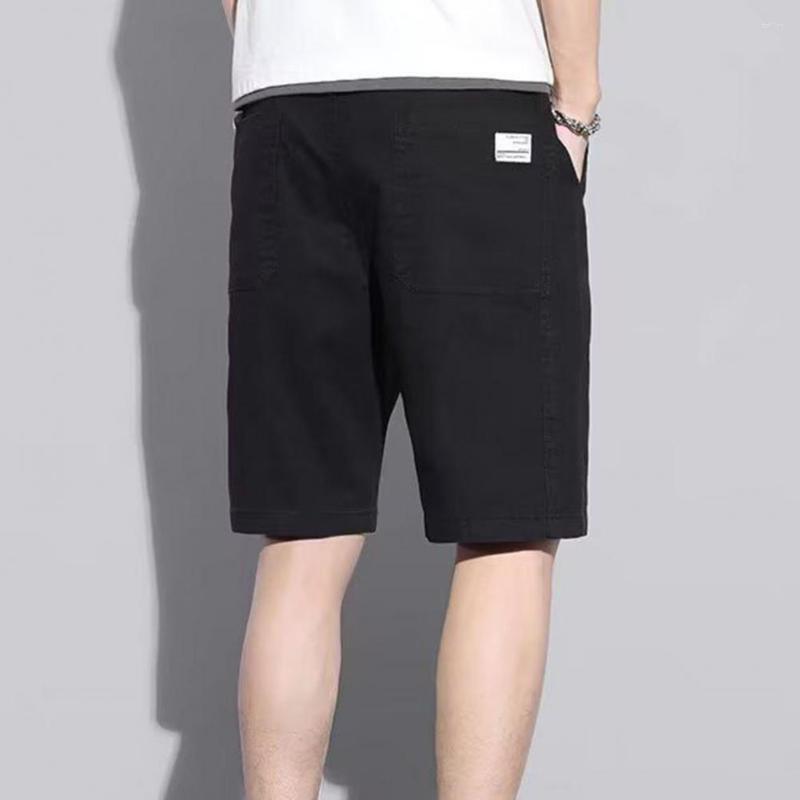 

Men's Shorts Fashion Summer Thin Teenager Gym Fitness Loose Drawstring Wide Leg Men Streetwear, Black