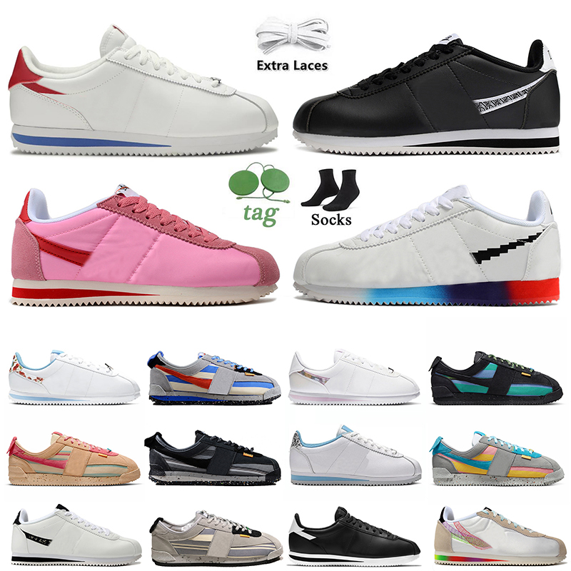 Top Quality Classic Cortez Casual Shoes Unions LA X Designer Low Black White Lemon Frost Forrest Gump Smoke Grey Basic SL Men Women Platform Low Sne