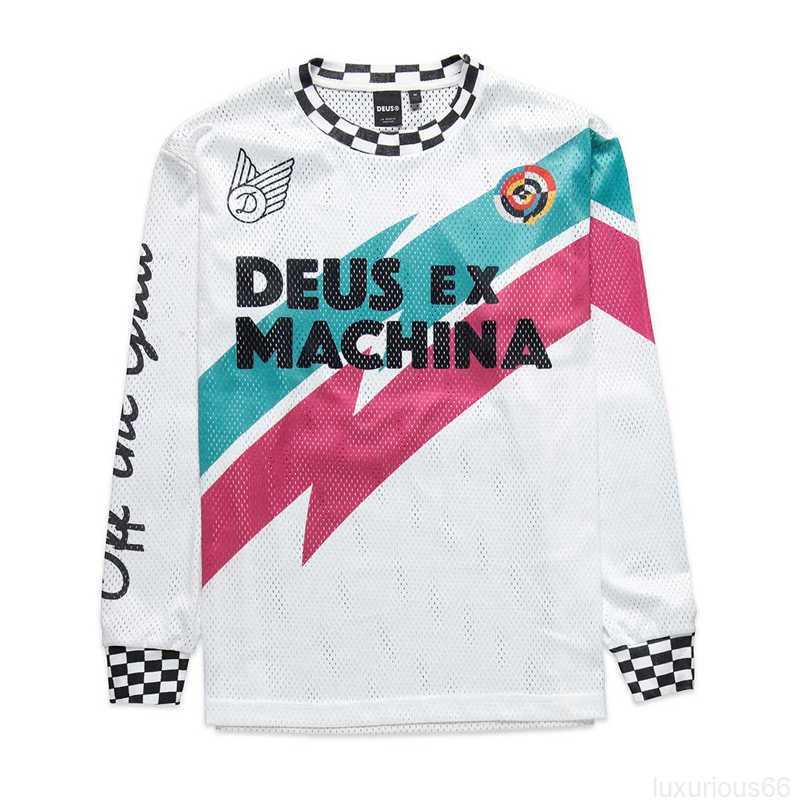 

Men's Casual Shirts Deus Ex MACHINA men's Enduro Downhill Mountain Bike Jerseys Motocross BMX Racing Jersey Long Sleeve Cycling Clothes mtb T-shirt