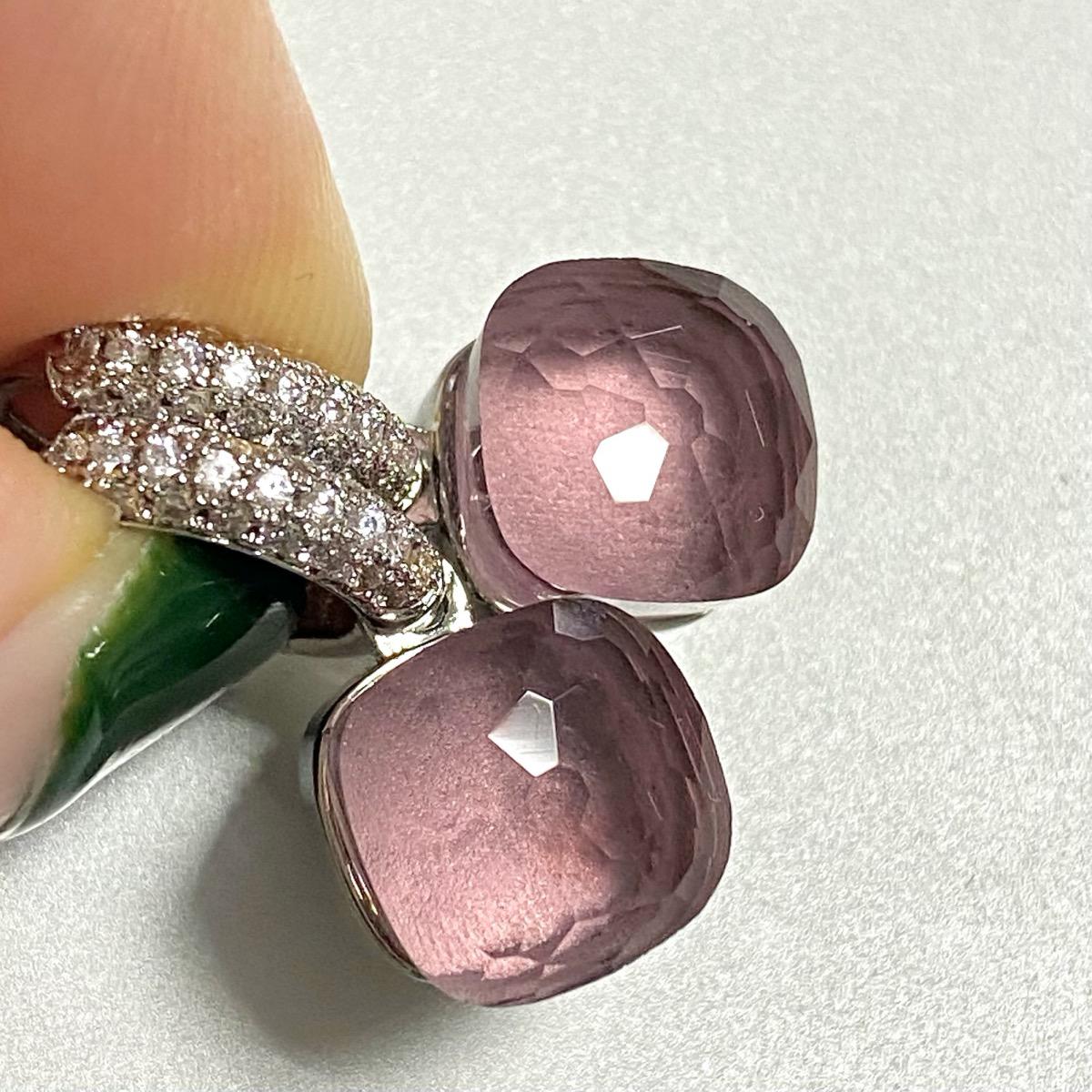 

Knot Pomellato Candy Color Earrings Inlay Transparent Zircon 27Colors Crystal Earrings Platinum Plated Fashion Jewelry For Women
