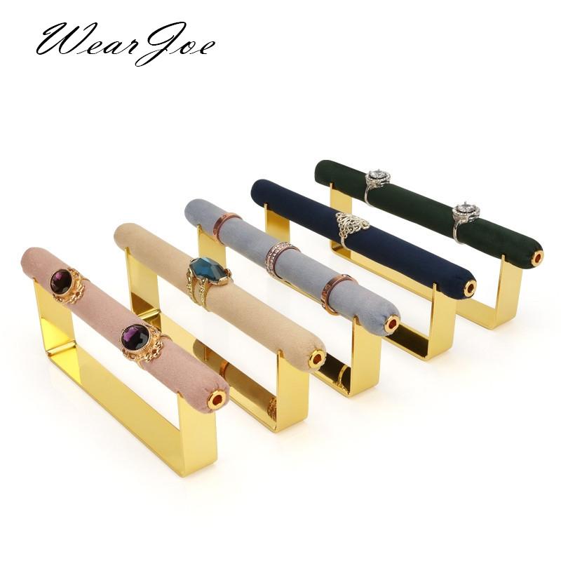 

Boxes Top Finger Rings Display Rack Photography Props Metal Presentation Stand Bague Jewelry Organizer Bracelet Bangle Storage Holder