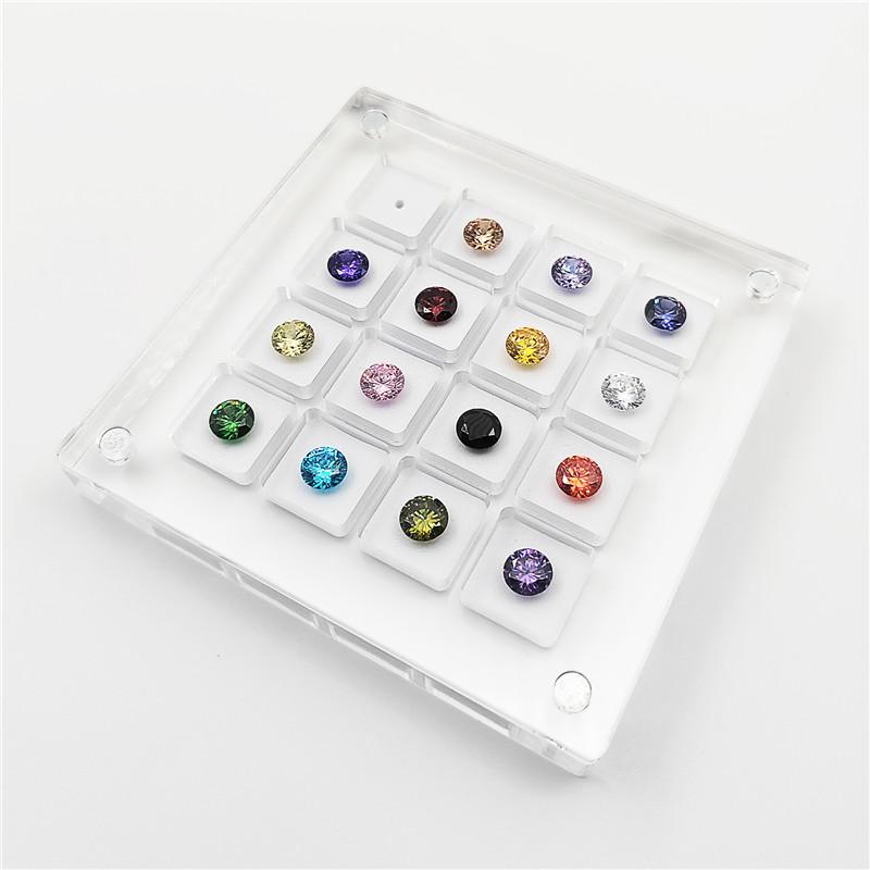 

Boxes New acrylic gem storage box creative diamond display box colorful gems Box wholesale