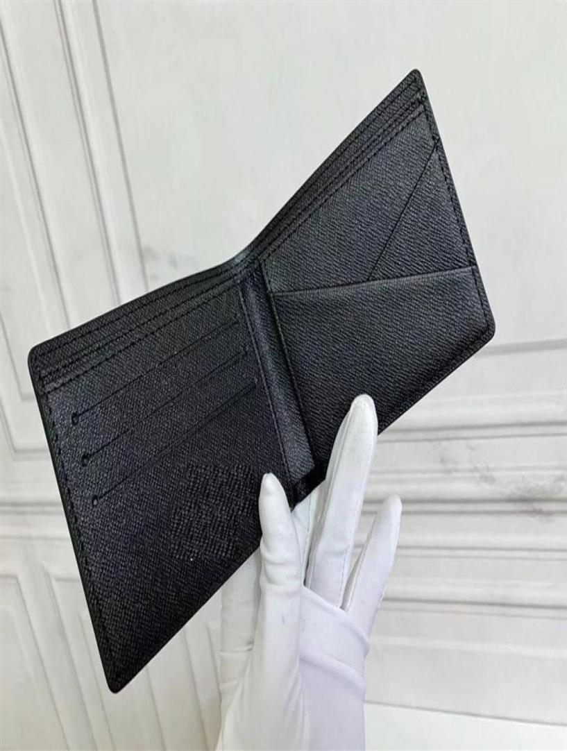 

mens wallet plaid style flower famous men luxury wallets special canvas short small bifold wallet with box high quality273W2624234, Black