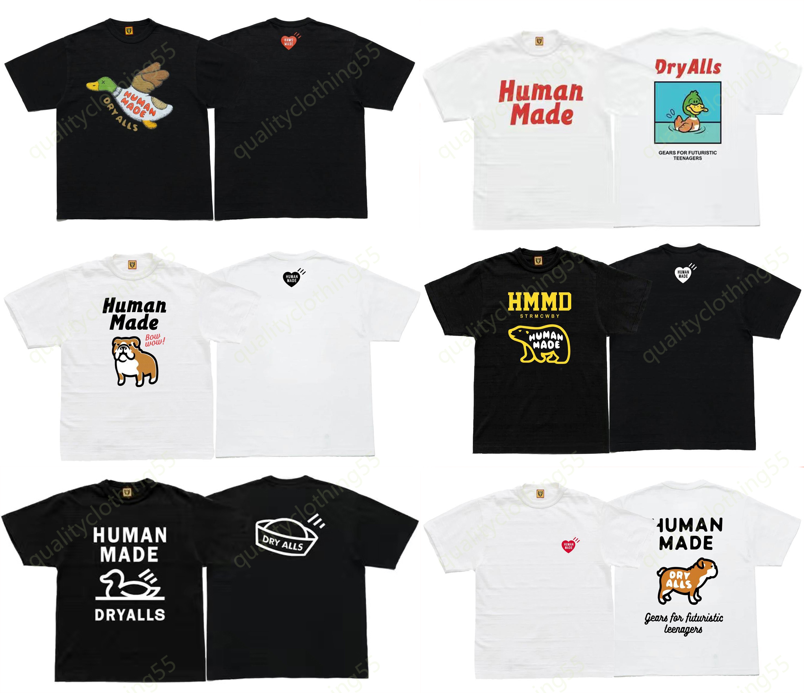 

Human Made Tees Mens T Shirt Love Duck Couples Women Designer T-shirts cottons Tops Casual Shirt Luxurys Clothing Street Shorts Sleeve Clothes, 29