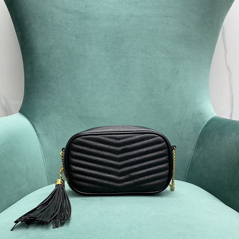 

Designer Camera Bag Luxury Chain Bag Genuine Leather Shoulder Bag 19CM High Imitation Crossbody Bag With Box ZY005