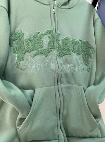 

Women's Hoodies Sweatshirts Vintage Angel Ears Hoodie Women Letter Embroidery Zipper Hooded Sweatshirt Harajuku Jacket Coats Y2k Streetwear 221206, Ea01923-white