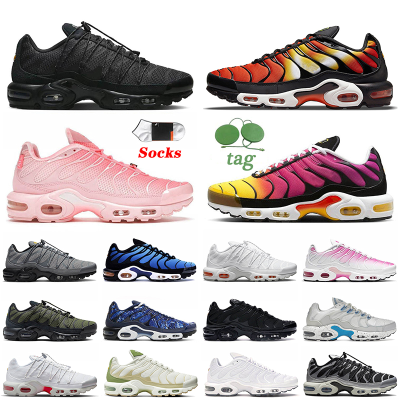 

2023 Tn Plus Tns Running Shoes Terrascape Fashion Womens Mens Outdoor Sports Utility Black Refletive White Red Berlin Unity Dusk Pink Atlanta Sneakers Trainers, C62 40-46 oreo