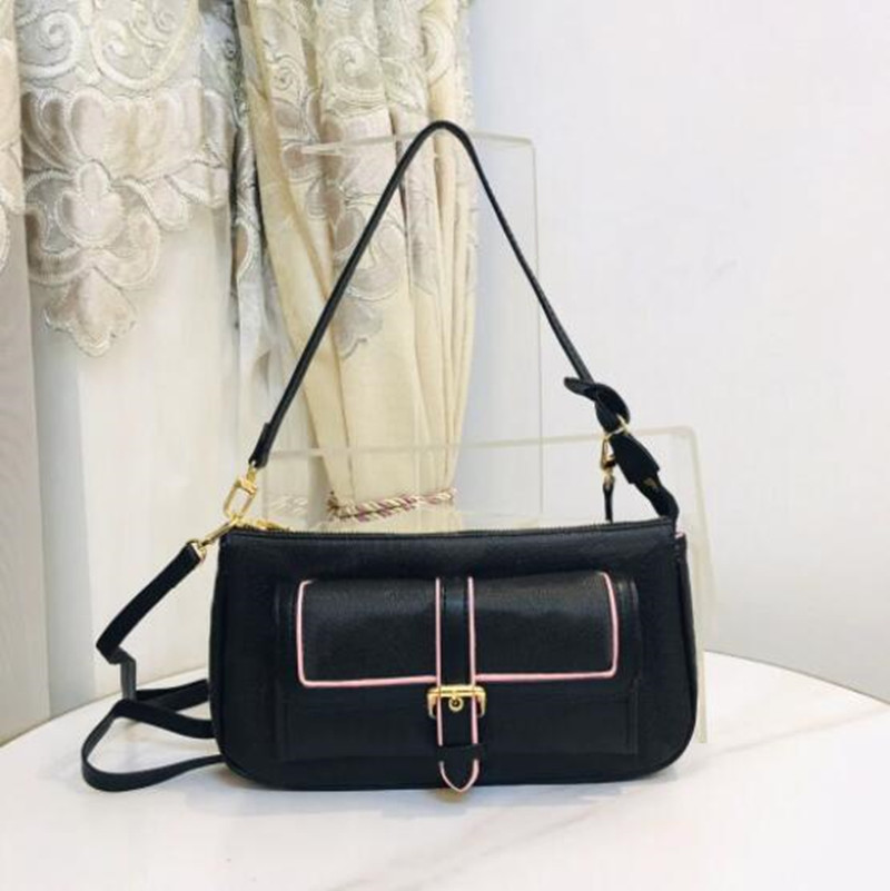 

Cylinder Pillow Crossbody Bag Women Handbags Purse Genuine Leather Removable Chain Shoulder Strap Embroidered Letters Zipper Closure Plain Wallets, Freight difference