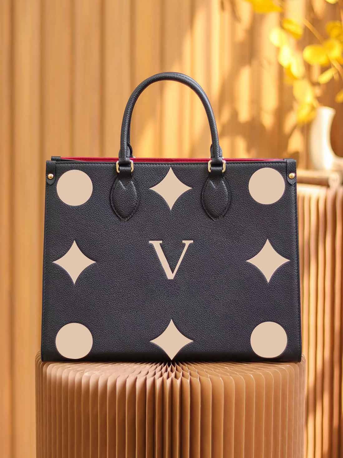 

Designer Bags Women Bag Handbags Monograms ONTHEGO Lady Clutch Purse The Tote Shoulder Female retro backpack Woman Totes ON THE GO, Brown and coffer