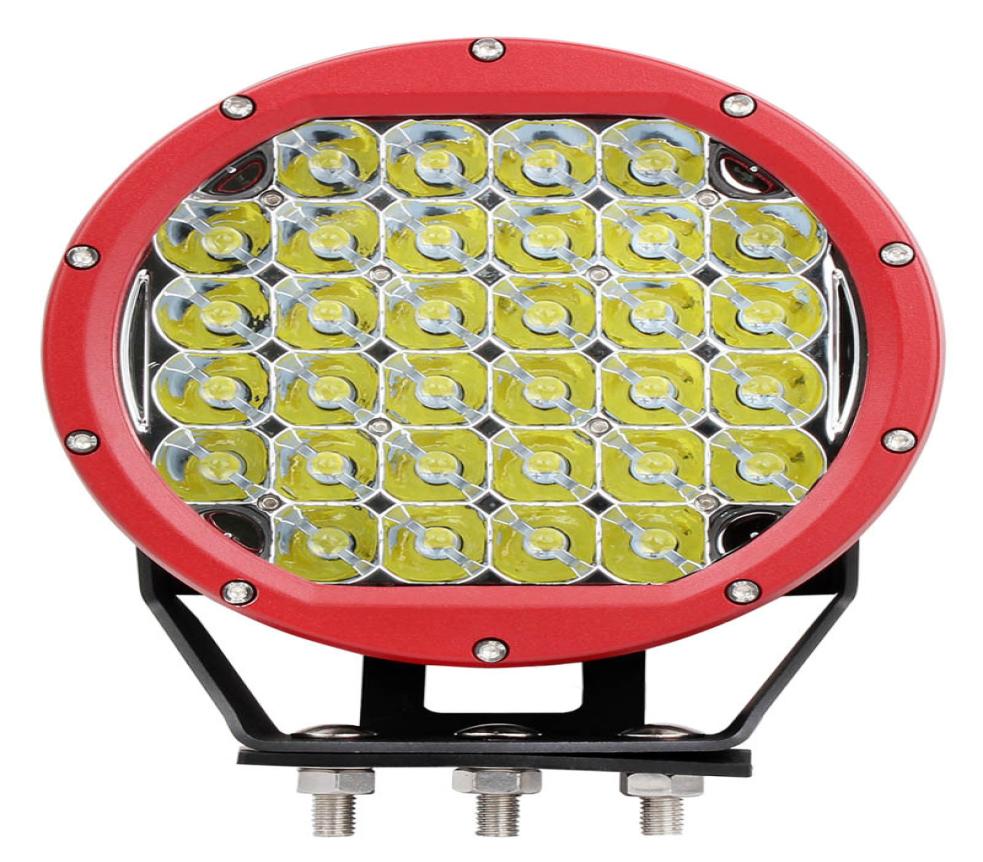 

1pcs Red black Housing 9 Inches 96w Led Driving Work Light 12v 24v led work light for 4wd Offroad Replacement light4176607