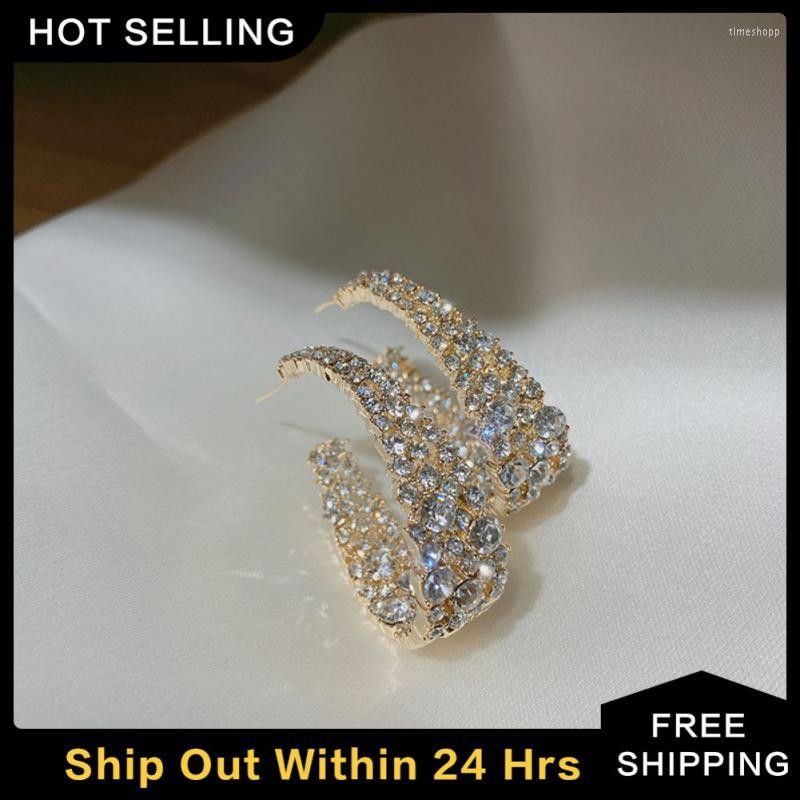 

Hoop Earrings Luxury Temperament Trendy Fashion Jewelry Gifts Metal Statement Earings
