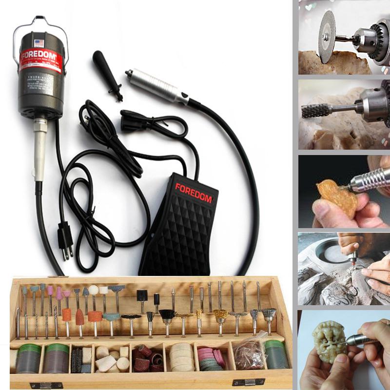 

Other FREE SHIPPING new 110v 220V Foredom Flex Shaft Grinder Dremel polishing Motor jewelry tool equipment Rotary accessory 1/8" Shank