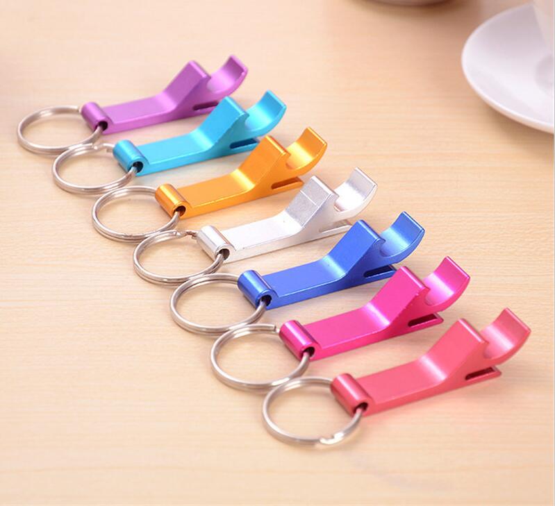 

Portable Keychain Aluminum Pocket Key Chain Beer Bottle Opener Claw Bar Small Beverage Keychain Ring