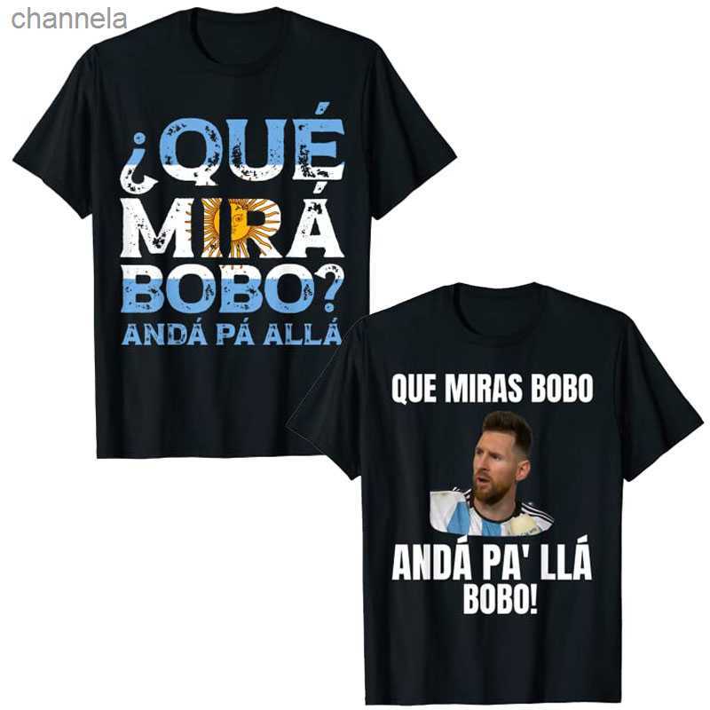 Men's T-Shirts Qu Mirs Bobo and Pa' All Funny Speech T-Shirt Que Mira Tee Men Clothing Short Sleeve Blouses Sportswear Graphic Outfits-image-867547553