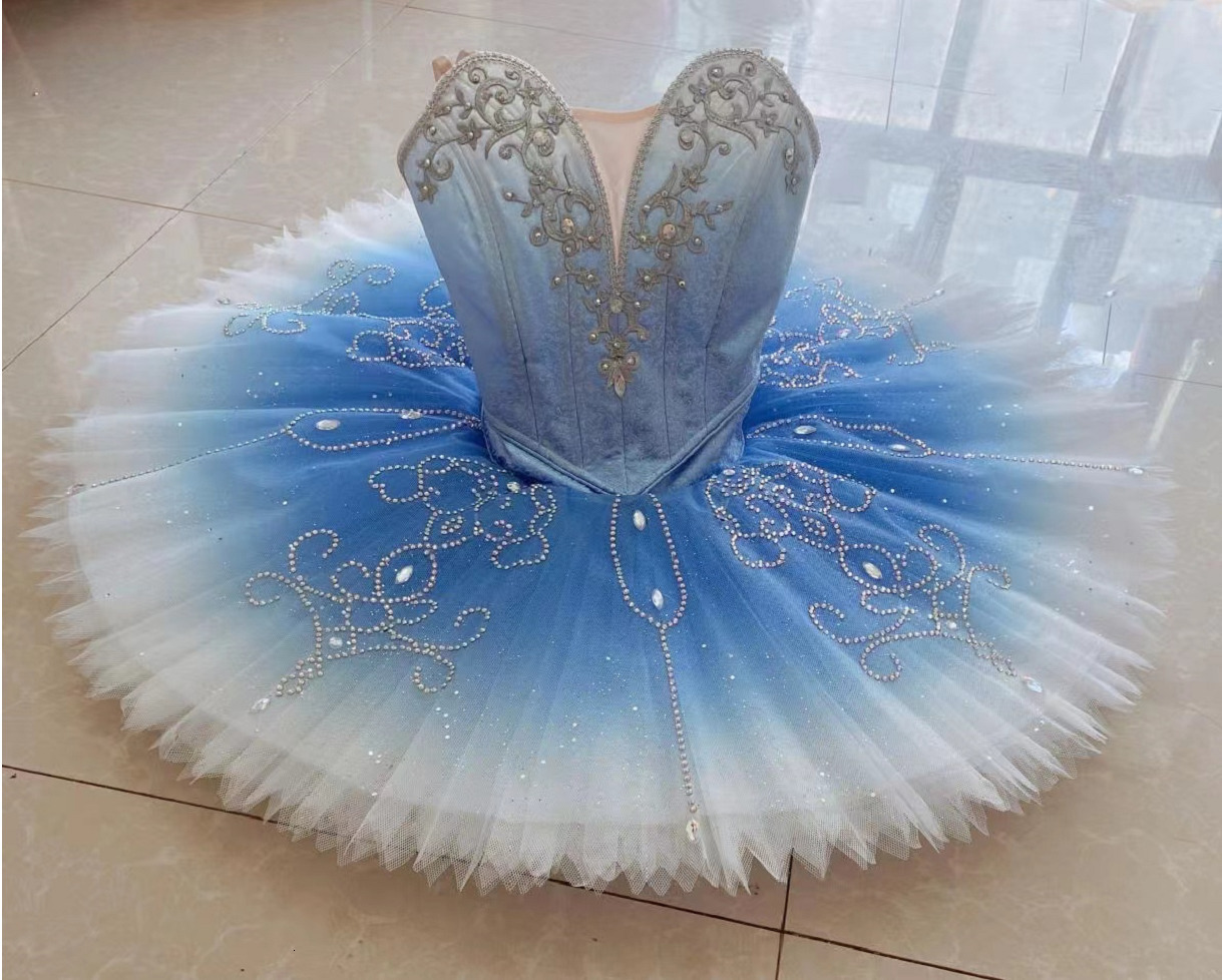 

Dancewear Adult children's professional ballet performance dress Bluebird women's dress tutu competition dance dress performance customize 230520, Purple