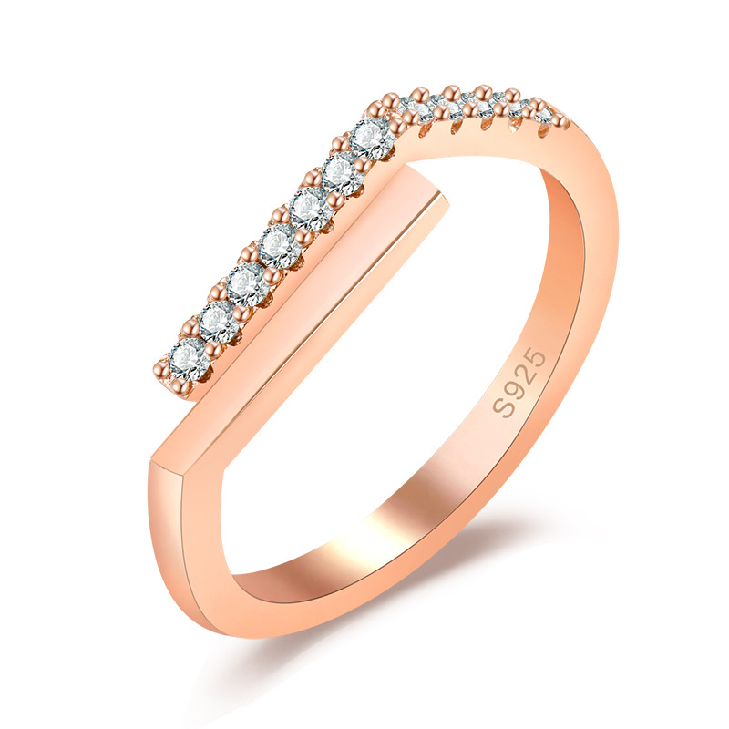 

Cluster Rings Pave AAA Cubic Zirconia for women party,Brilliant Adjustable Rings Jewelry