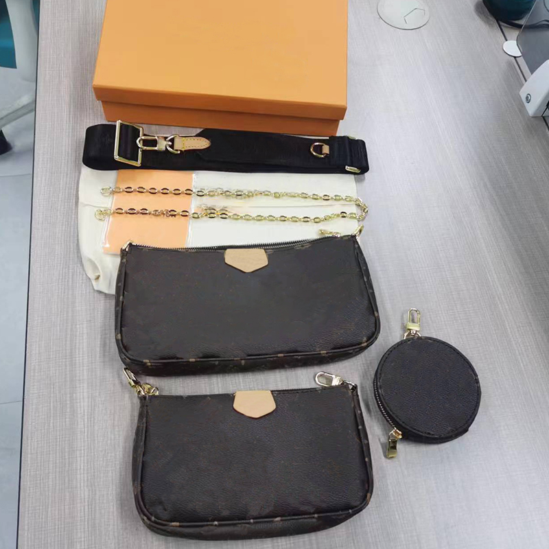 

Light designer bag chain strap purse leather bags messenger bag women handbags shoulder crossbody the tote bag wallet classic makeup 3piece set bag, 61276-21*12*3.5cm-10