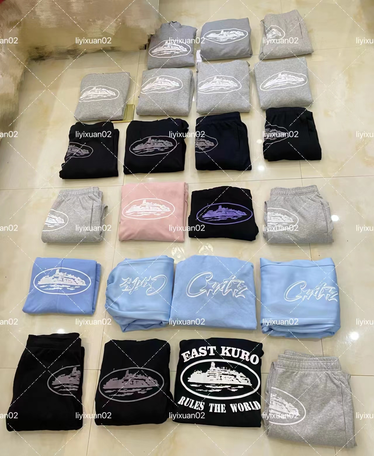 

corteiz & Sweatshirts Hot Selling Corteiz Tracksuit Men Rule the World Crtz Gray Suit Uk High Street Fashion 1:1 Top Quality Hoodie Jogging Pants Eu Size -xl O9tl, Beige