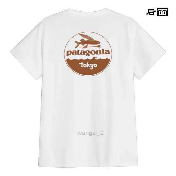 

Mens T-shirts Luxurys Patagonias T-shirt American Retro Outdoor Bata Back Sunset Printing Fast Drying Cotton Couple 2la1, 19