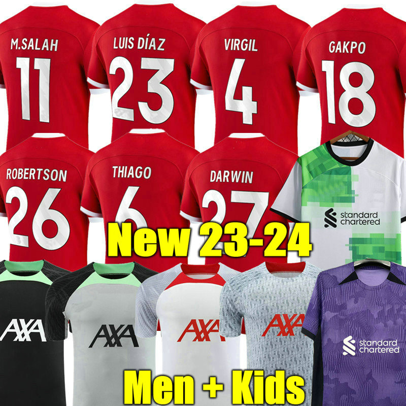 

GAKPO 23 24 season soccer jerseys LiverP00L 2023 2024 HOME AWAY football shirts men kids kits uniforms camiseta maillot de foot tops tee shirts summer t-shirts third, Kids 23 24