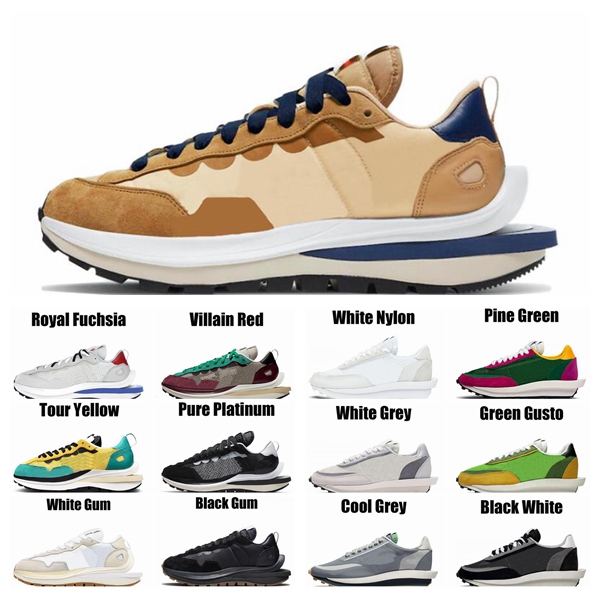 

waffles VaporWaffle mens casual shoes sesame pegasus fragment LDWaffle ldv Pure Platinum white black Gum men women trainers sports sneakers running shoes, 13