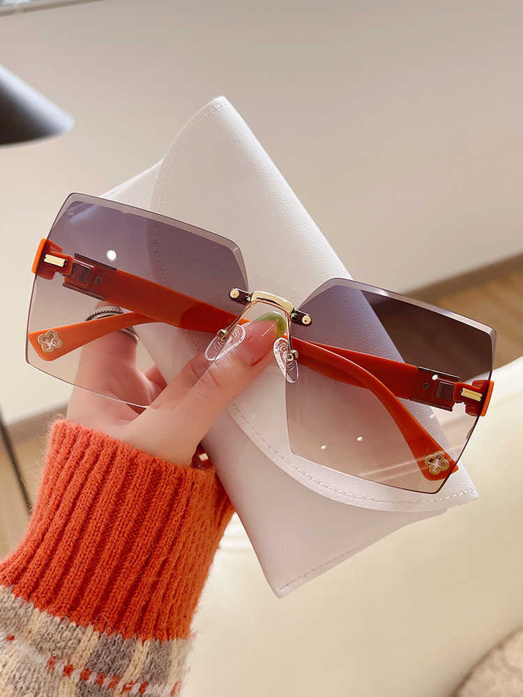 

Sunglasses Frames Fashion women's Tiktok net red same frameless cut edge fashion tourism sunglasses Korean style cool