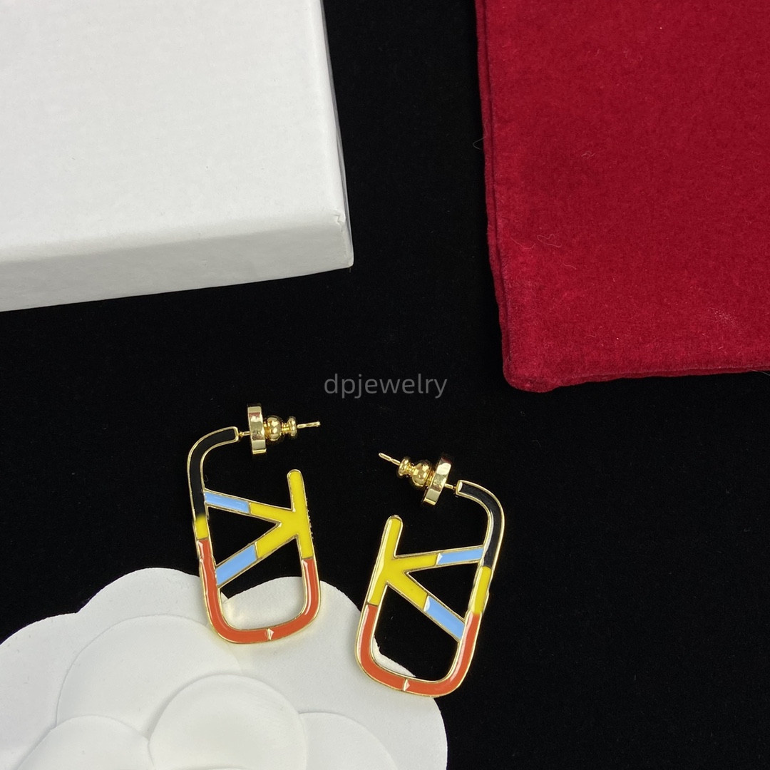 

2023 earrings designer for women stud luxury gold heart shape pearl crystal gold double V letter 925s silver jewelry classic-3001 GS1