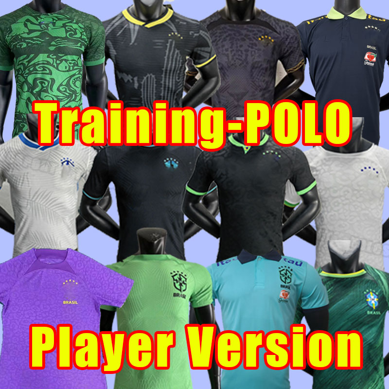 

PELE 2023 2024 soccer jerseys PAQUETA COUTINHO bRAZILS football shirt FIRMINO brasil VINI JR ANTONY SILVA DANI ALVES player version POLO Training 23 24, Training player veersion