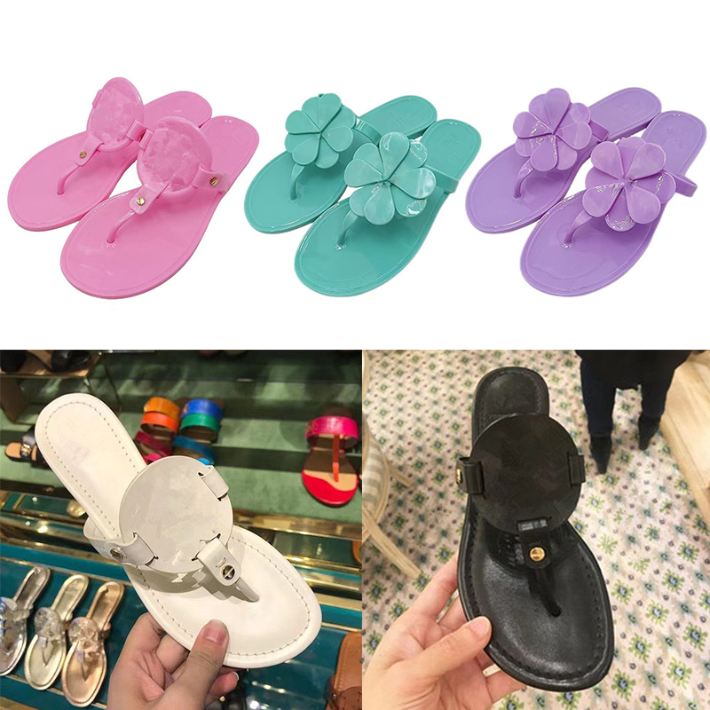 

tory sandals Women Shoes Slipper Summer Leather Women Sandal Casual Slides Outdoor Female Flip Flops shoes tory designer sandal 35-42 with BOX, #18
