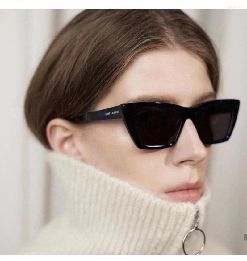 

Sunglasses 2023 Fashion Cat Eyes Women Retro Driving Big Frame Polarized Eyewear Luxury Men Brand Designer Sun Glasses Uv400