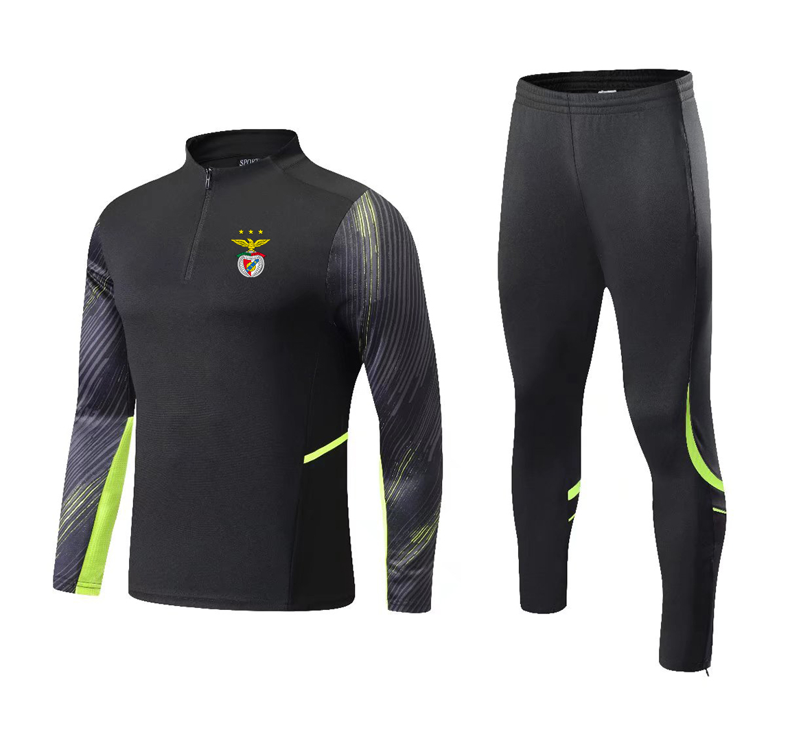 

Benfica New Tracksuits men kids kit adult children's football training suit half zipper sportswear set Soccer Jerseys, No 2