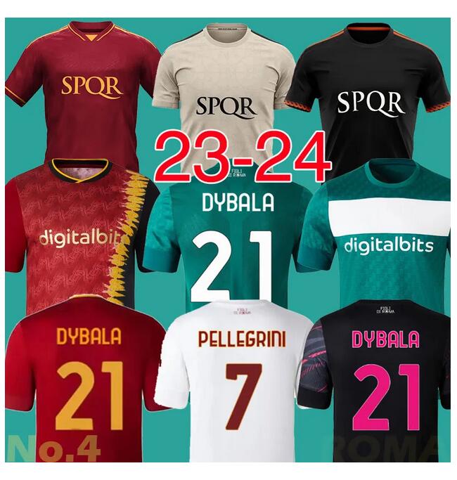 

2023 2024 roma Legacy Collection SOCCER JERSEYS Aries DYBALA home belotti CELIK Pellegrini Abraham 23 24 Football Shirts Wijnaldum Zaniolo men kit kids fans player