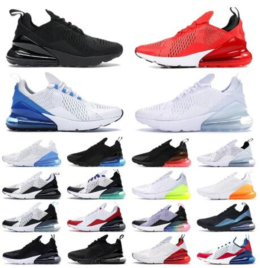

Arrival OG Cushion Running Shoes Triple nikes Black White Photon Blue Total Orange Betrue Platinum air Mens Women max Sports Sneakers 270 270s airmax Trainers