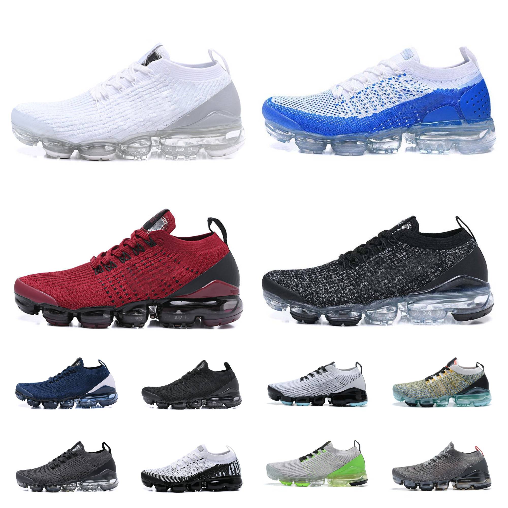 

Vapores Max 3.0 Running shoes Airs Fly knit 2.0 Triple Black White Pure Platinum Be True Oreo iron USA Astronomy Blue Red Particle Grey Chaussures EVO Men Women Trainers, Shoes lace