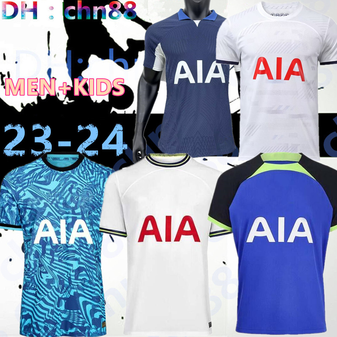 

Tottenham 22 23 24 SON Soccer Jerseys 2023 2024 jersey Football shirt LUCAS HOjbjerg ROMERO REGUILON BRYAN KULUSEVSKI BENTANCUR KANE RICHARLISON NDOMBELE Men KIDS, 23-24 home kids
