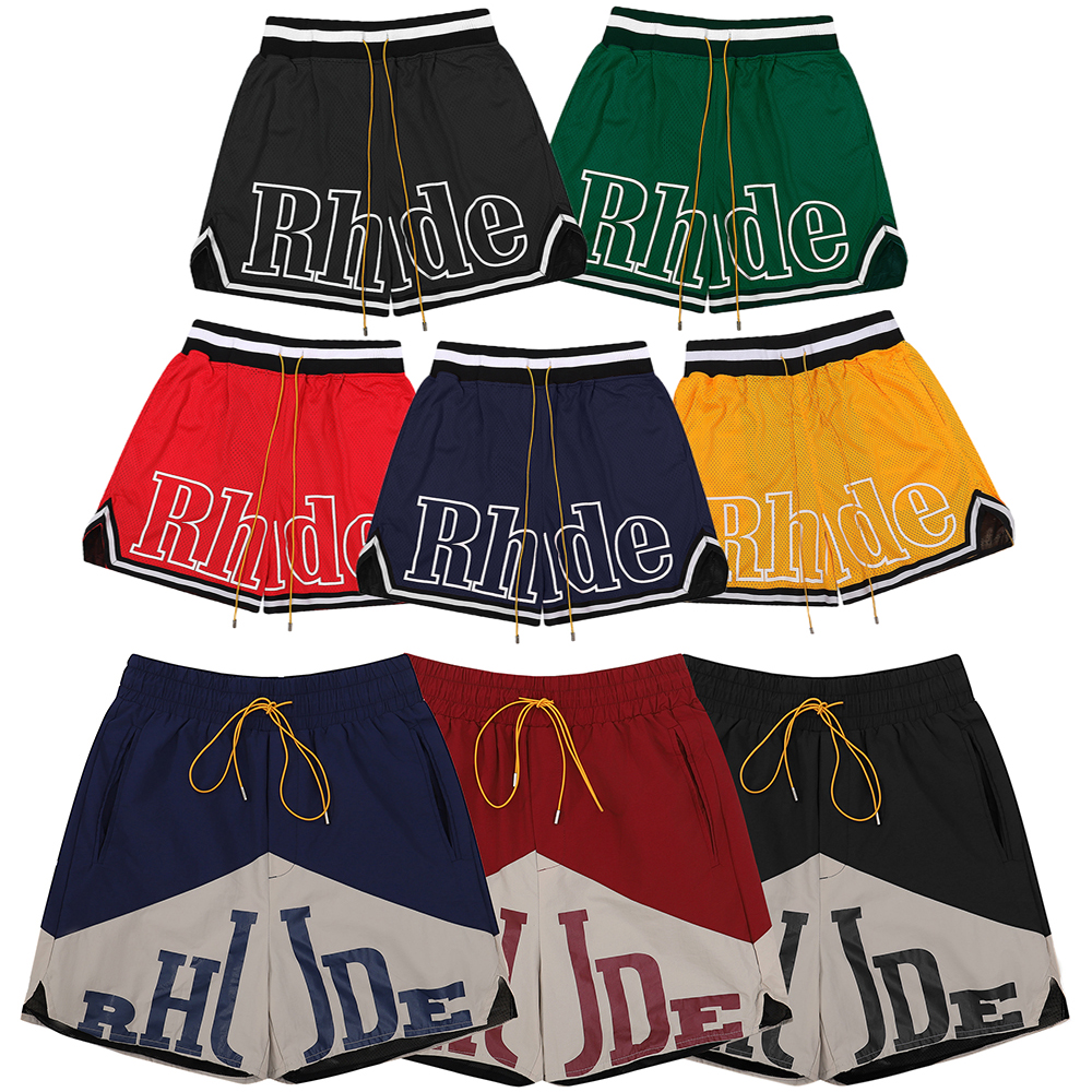 

Mens Rhude Shorts Designer Fashion Men Women Casual High Quality Mesh Beach Short
