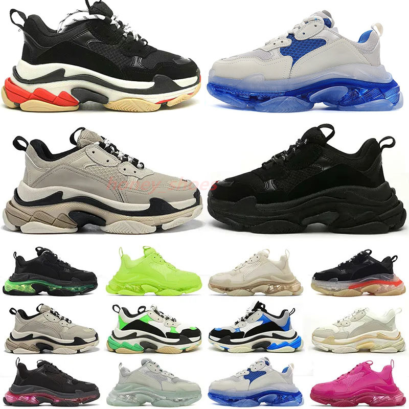 2023 Triple S Designer Chaussures Hommes Femmes Plate-forme Surdimensionné Chaussure De Sport Baskets De Luxe Baskets De Mode Baskets En Plein Ai
