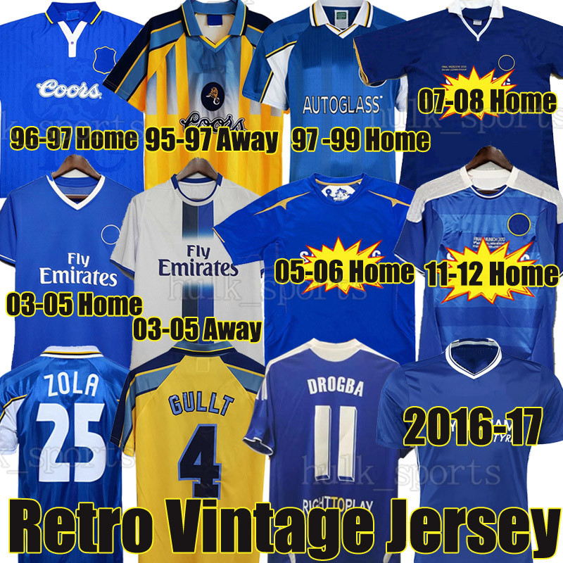 

CFC Drogba 2011 Torres Retro Soccer Jerseys Lampard 12 13 Final 96 97 99 82 85 87 89 90 Football Shirt vintage Crespo Classic 03 05 06 16 COLE ZOLA Vialli 07 08 Long sleeves, 2007-08 home