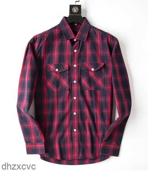 

Business Fashion Casual Classic bberry Sleeve Shirt Brands Men Spring Slim Fit chemises marque Clothing stylist luxury AA Clothes M-3XL 3T2K, 31