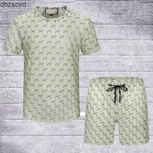 

new Casual Suit Mens Tracksuit Fashion alphabet pattern Summer Sportwear Crew Neck Short Sleeves T-shirt+shorts Color Option High Quality Designer Sportswear QARP