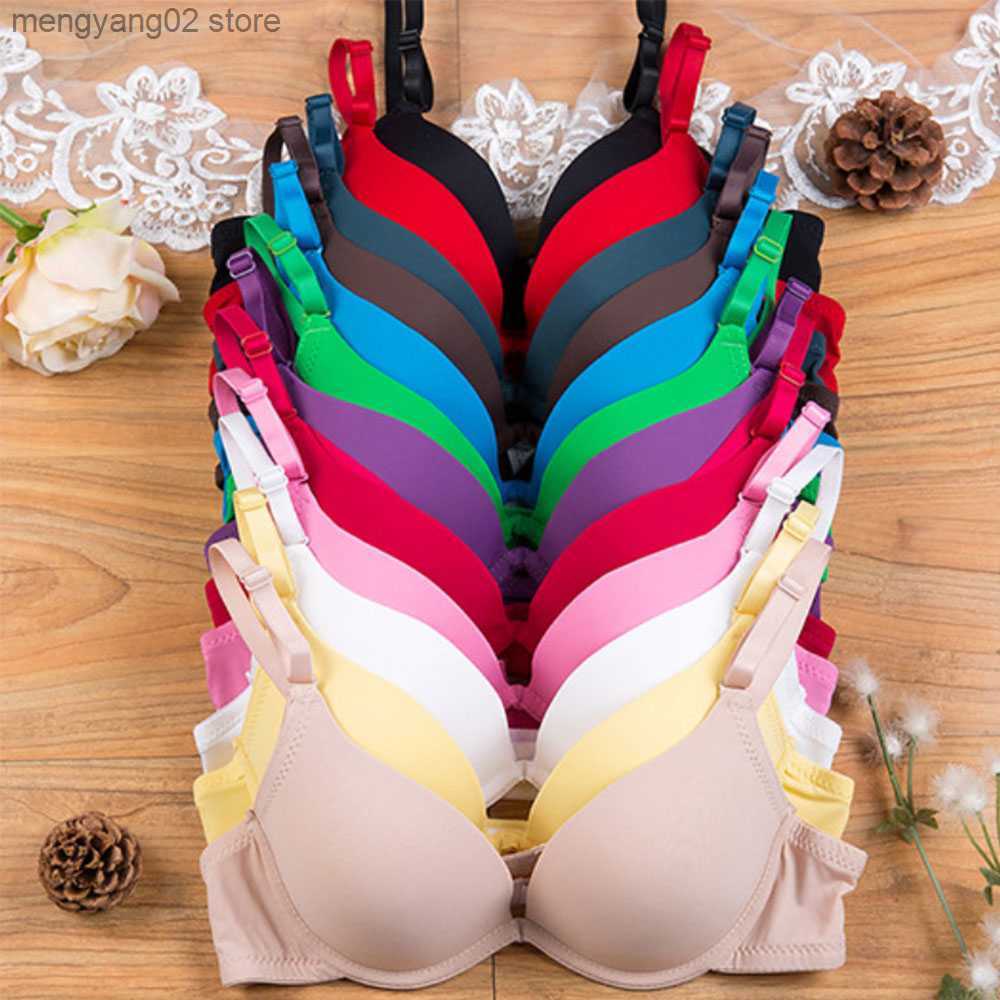 Bras Sexy Womens Lingerie Small Breasts Deep V Brassiere Support Bra Underwired Bralette Padded Bh Top 28-36 AA A B Cup T230522-image-868116615