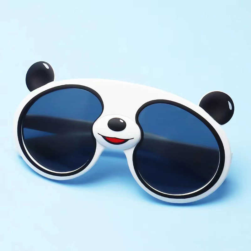 

Frames 2022 new cartoon panda silicone children's outdoor Polarized Sunglasses lovely dundundun party glasses