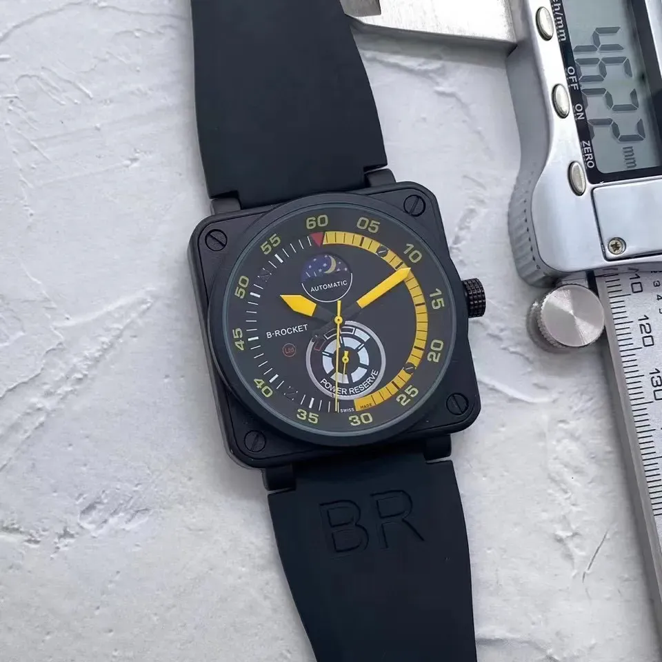 

designer Mens Watches 2023 Luxury gentle business Wrist watch man watch Mechanical Automatic bell black leather Watch strap ross 6 hands Wristwatches bracelet