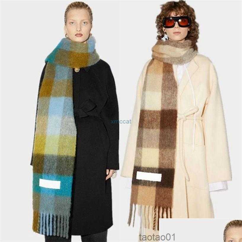 

Scarves Men and Women General Style Cashmere Scarf Blanket Womens Colorf Plaid Tzitzit Imitation 220107 Drop Delivery 2022 Fashion Acudvd