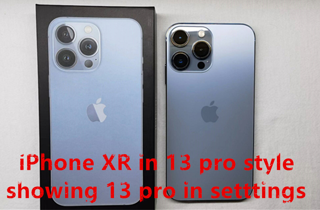 

Genuine Apple iphone XR in iphone 14 pro style phone 4G LTE Unlocked coming with 14pro box sealed 3G RAM 256GB ROM smartphone with new battery, Gold