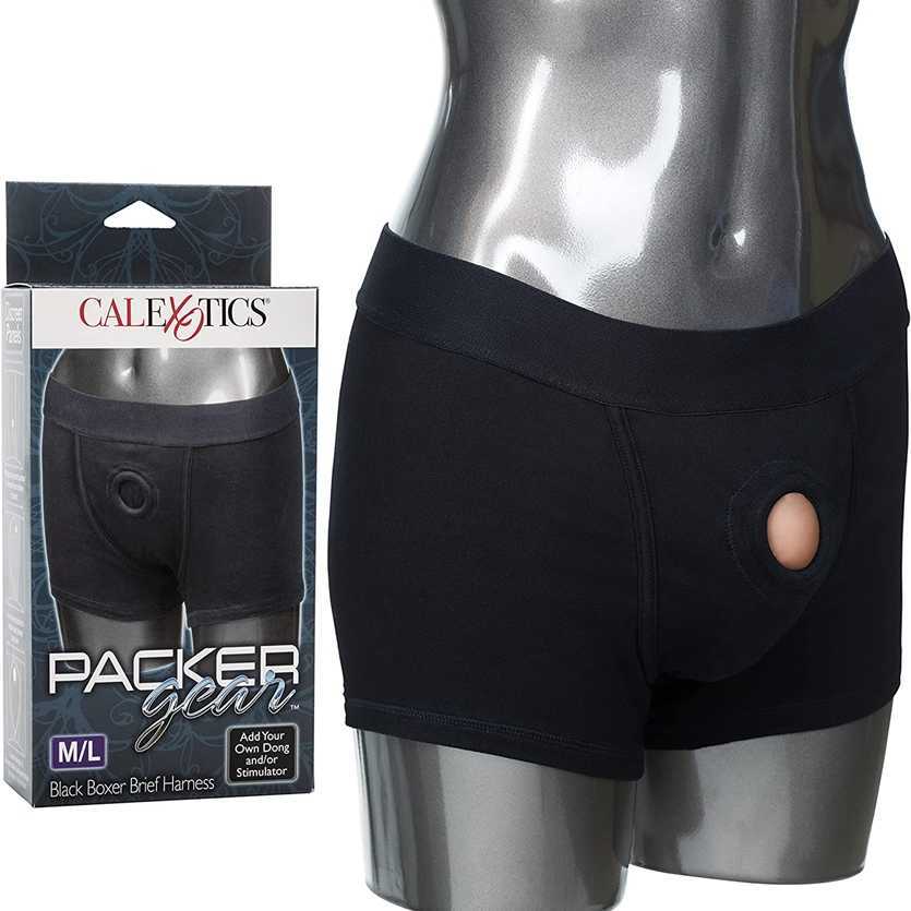 

factory outlet CalExotics Gear Black Flat Corner Underpants Adult Strap Couple Toy