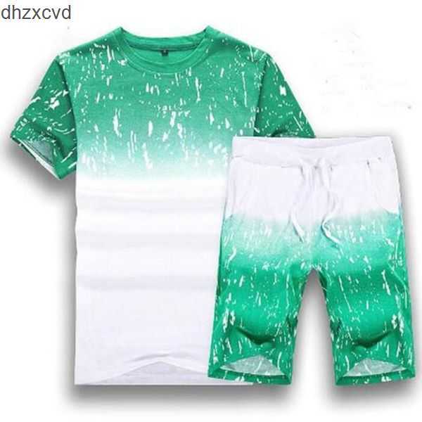 

Mens Designer Tracksuits Men's Jogging Suits Short Sleeve T Shirt and Shorts Spring Summer Casual Unisex Brand Sportswear Sets 5XL KAXF, Gray